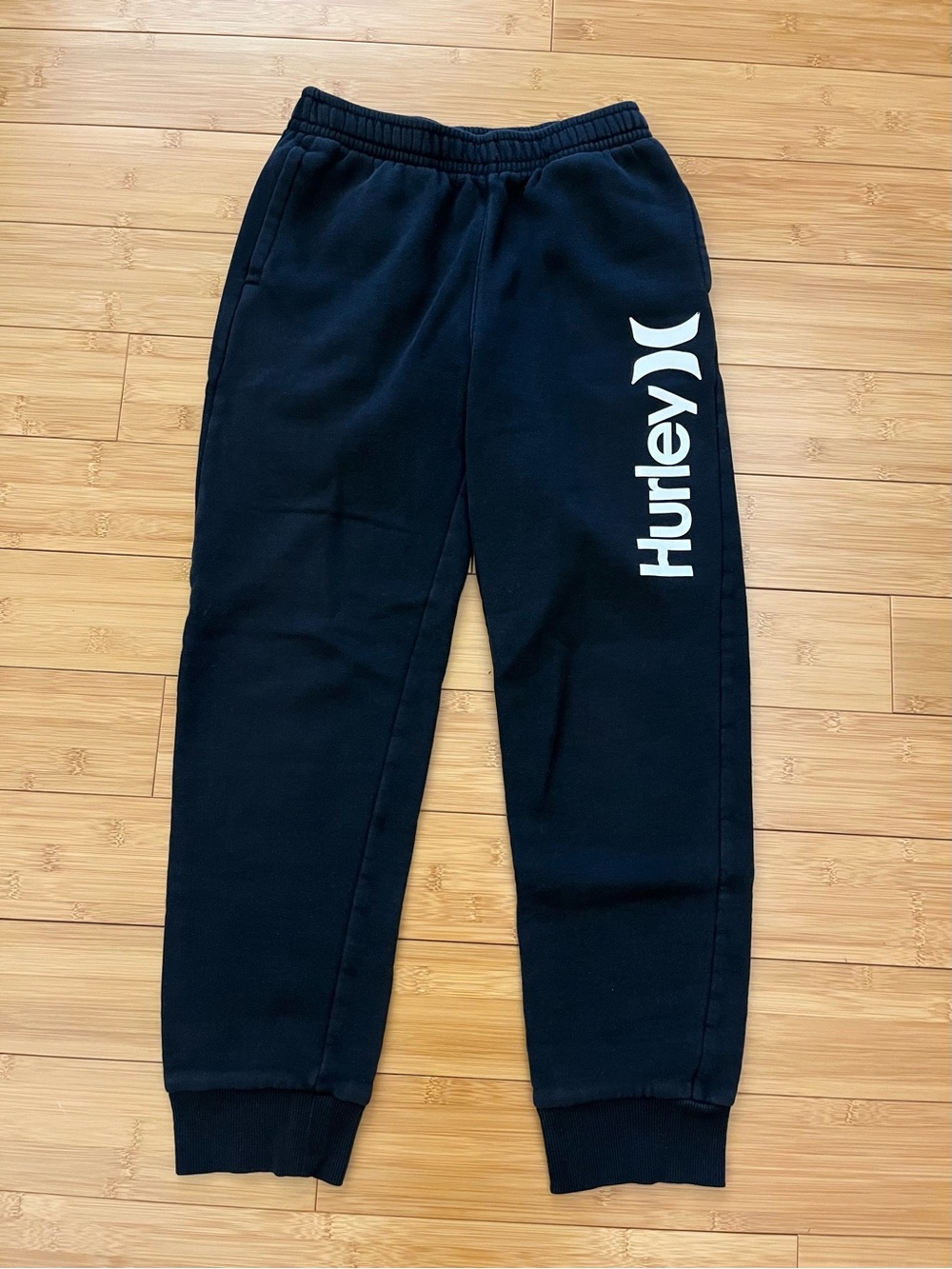 Hurley Black Kids Sweatpants with White Logo